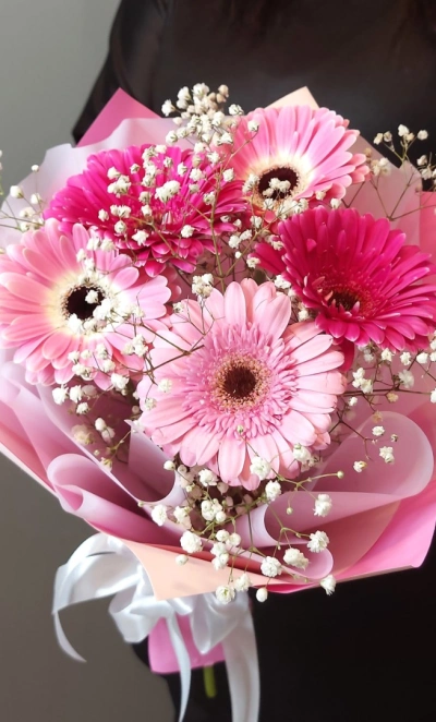Букет «Розовые герберы»