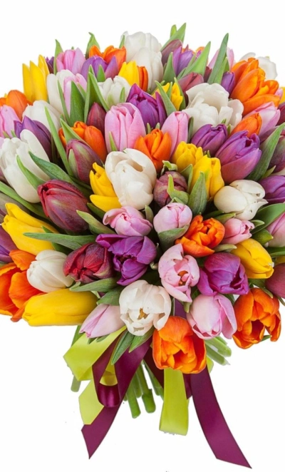 Букет «Радужные тюльпаны»