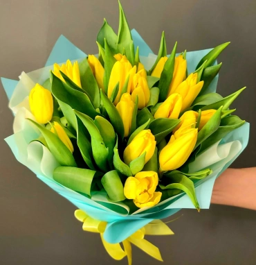 Букет «Желтые тюльпаны»