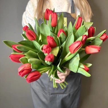 Букет «21 красный тюльпан»