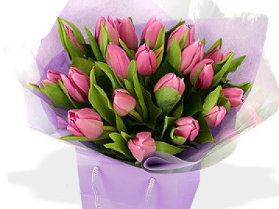 Букет «Розовые тюльпаны»