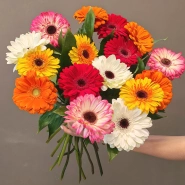 Монобукет гербер &laquo;Яркие герберы&raquo; 1