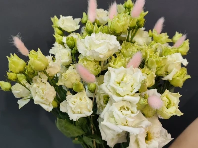 Монобукет «Нежная эустома»