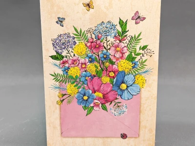 Открытка «Подарочная» без надписи 