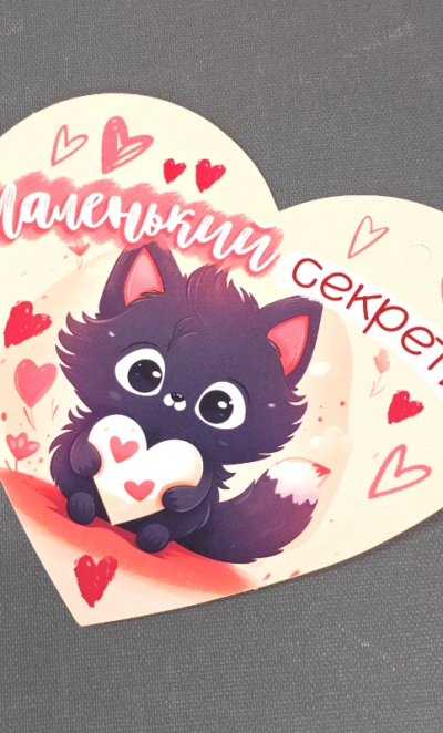 Открытка сердце «ты нравишься мне» 