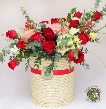 Композиция в коробке «Богема»