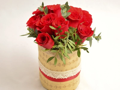 Коробочка с розами