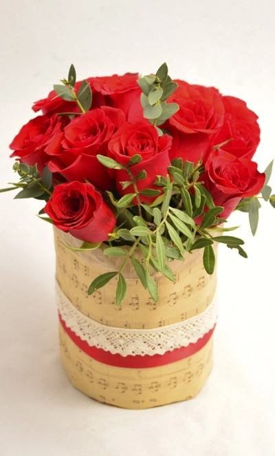 Коробочка с розами