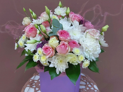 Композиция в коробочке «Эйва»