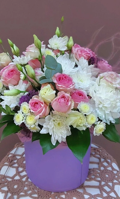 Композиция в коробочке «Эйва»