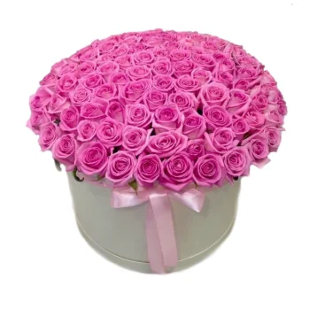 101 розовая роза