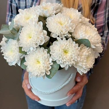 Композиция в коробке «Белоснежный вальс»