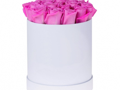 15 роз в коробочке