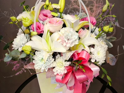 Композиция в сумочке «Нежное очарование»