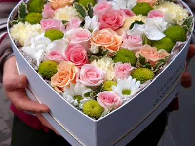 Композиция в коробочке «От чистого сердца»