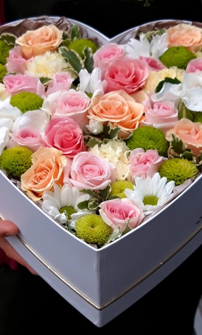 Композиция в коробочке «От чистого сердца»