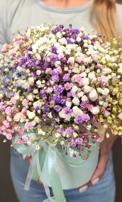 Композиция в коробочке «Маленькая нимфа»