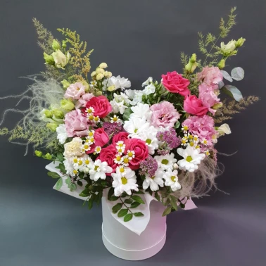 Композиция в коробке «Разнотравье»