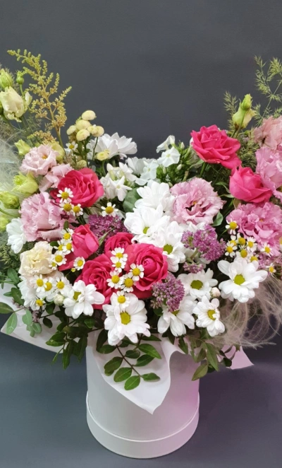 Композиция в коробке «Разнотравье»