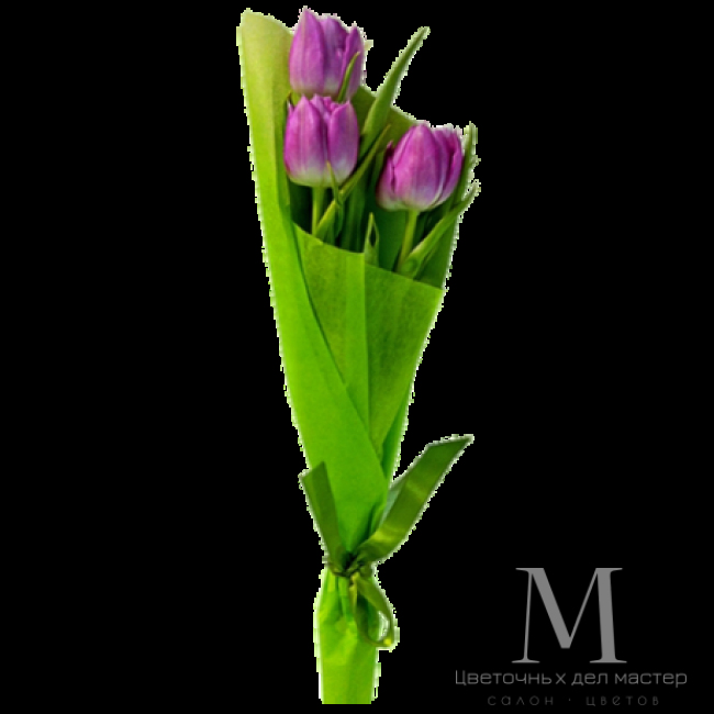 Букет «3 тюльпана» от «Цветочных дел Мастер»