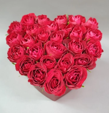 Композиция в коробочке «Любимое сердце»