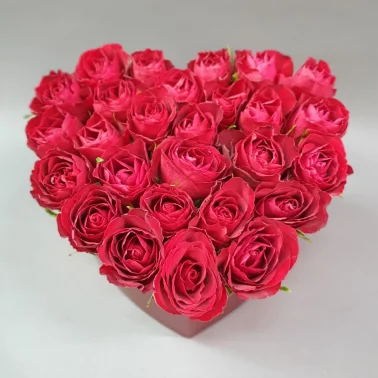 Композиция в коробочке «Любимое сердце»