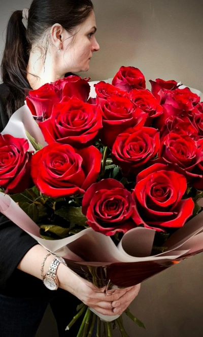 Монобукет «Горячая любовь»