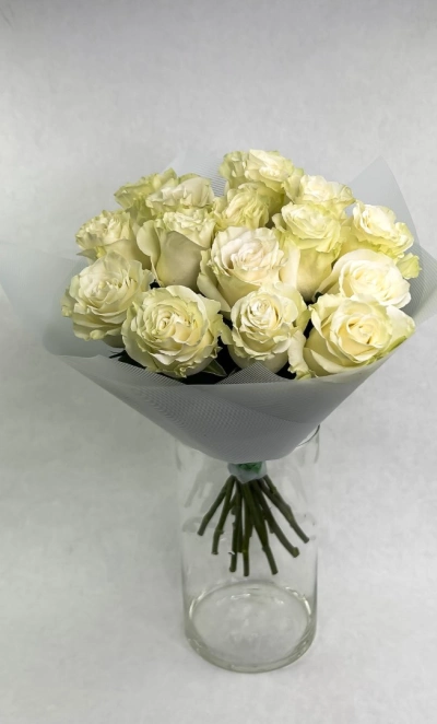 Букет роз «Первый снег»