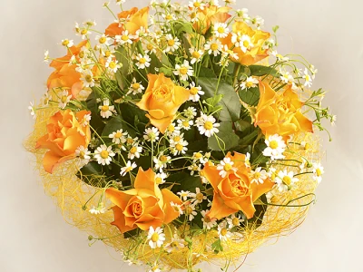 Букет из роз  «Солнечный»