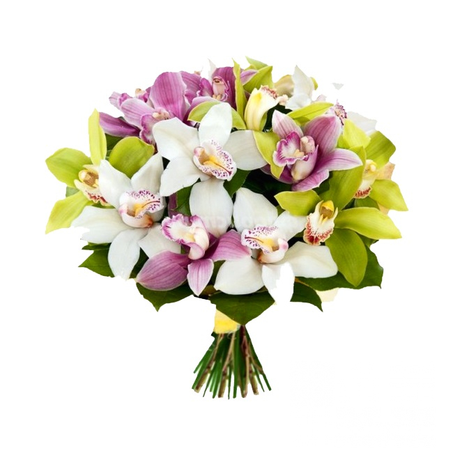 Букет «Разноцветные орхидеи» от «Цветочных дел Мастер»