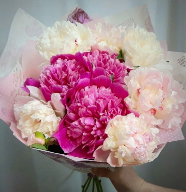 Букет пионов «Суфле»