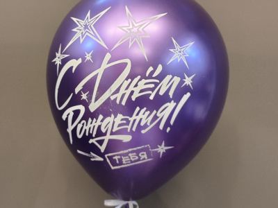 Шар с днем рождения «Фиолетовый»