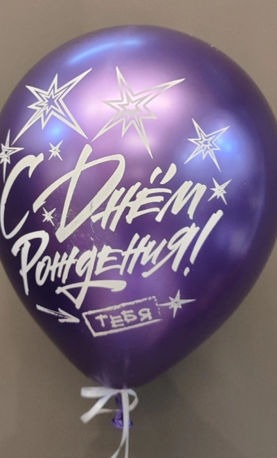 Шар с днем рождения «Фиолетовый»