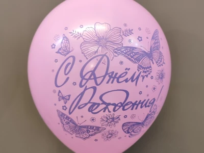 Шар с днем рождения «Розовый»