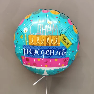 Шар с днём рождения «Тортик»