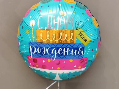 Шар с днём рождения «Тортик»