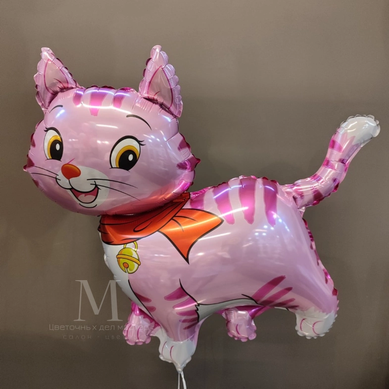 Фигурный шарик &laquo;Розовый котик&raquo;