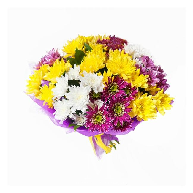 Букет «11 хризантем» от интернет-магазина «Цветочных дел Мастер»