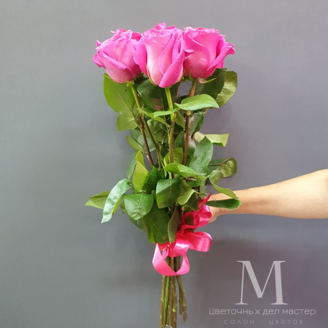 Роза «Пинкфлойд 7 шт» от «Цветочных дел Мастер»
