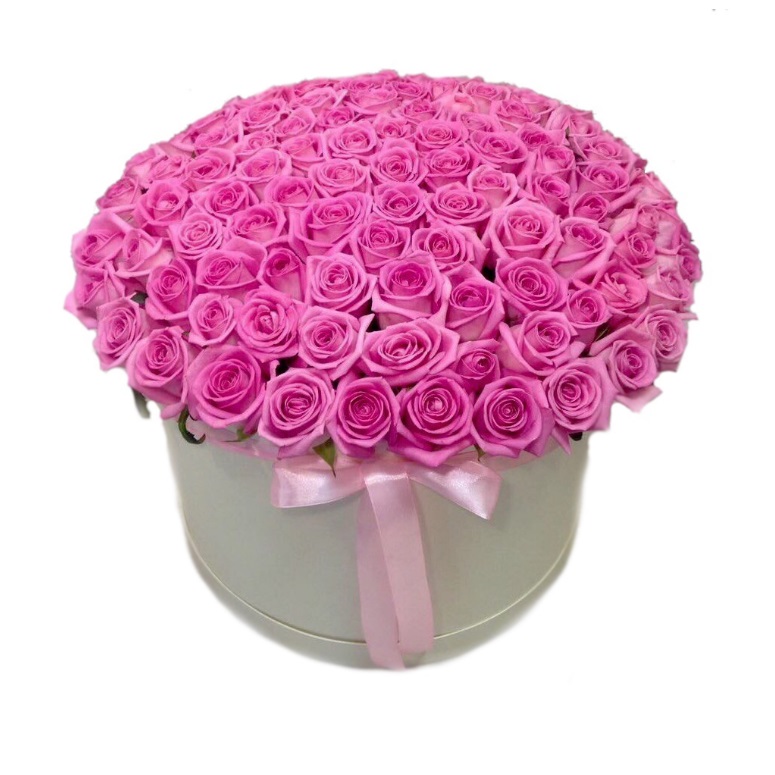 101 розовая роза