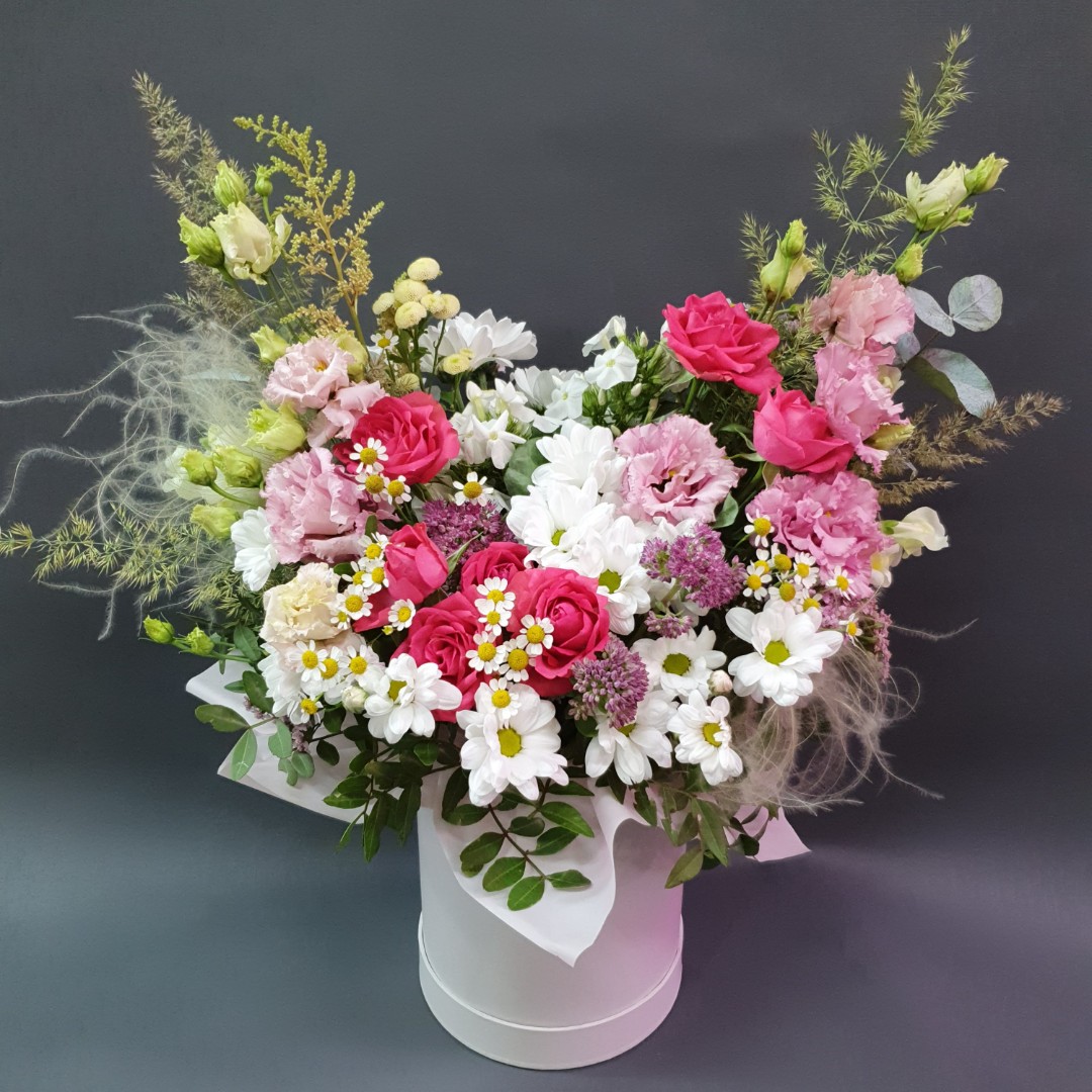 Композиция в коробке «Разнотравье»