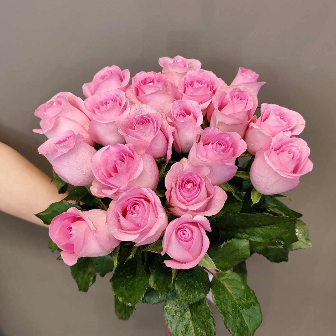 Букет  «из 17 розовых роз»