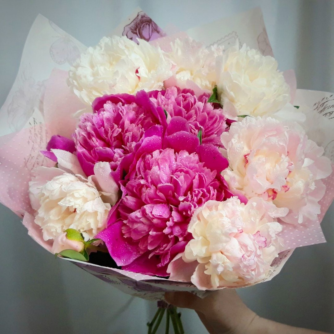 Букет пионов «Суфле»